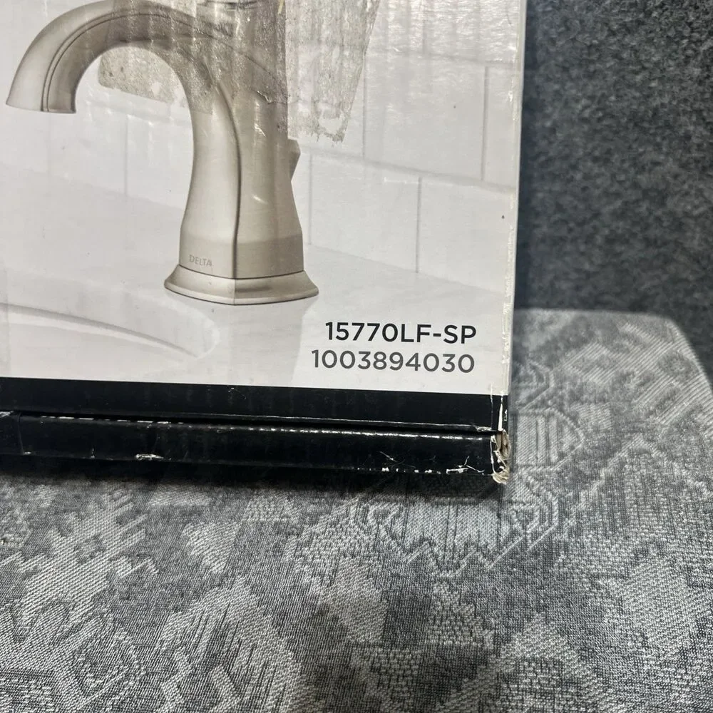 Delta Portwood Bathroom Faucet Single Hole Handle - Brushed Nickel - 15770LF-SP